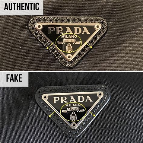 fake prada clothing label|prada triangle logo plaque.